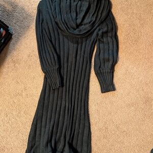 Bebe Black Textured Knit Top